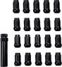 ITP Lug Nuts - 60° Tapered - Black - M12 x 1.50 - Splined with Key - 20 Pack BLUG22BX