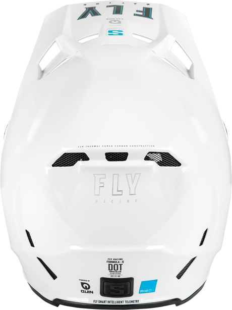Fly Racing Formula S Carbon Solid Helmet White - XS for Motocross and Off-Road Vehicles