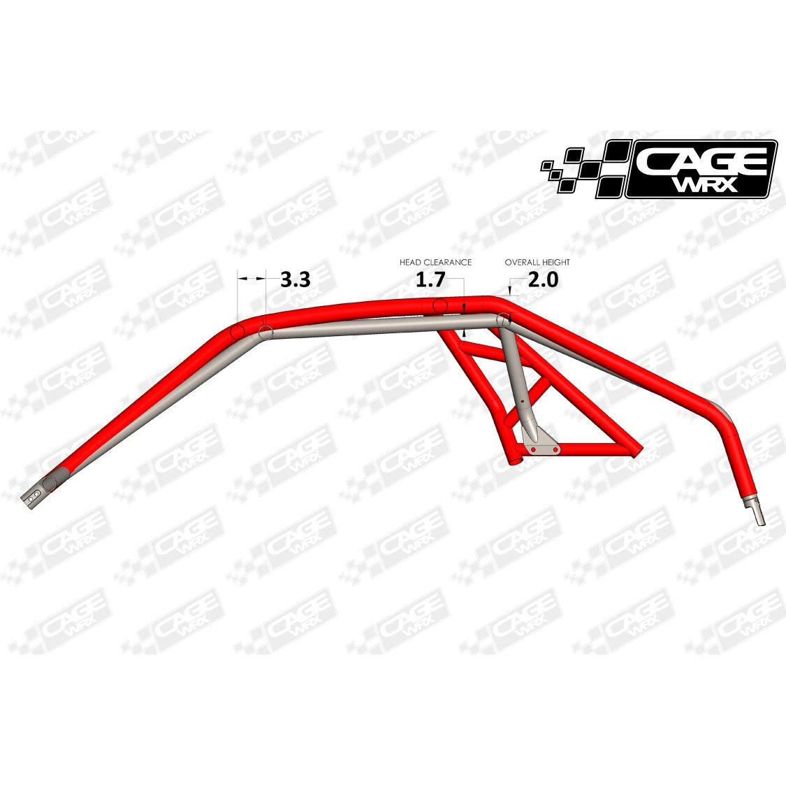 Polaris RZR Turbo R Raw Unassembled Baja Spec Cage Kit | CageWRX