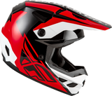 Fly Racing Kinetic Crest Helmet for Off-Road Motorcycles - Red/Black/White, Model 73-86752X, Fits ATV, Dirt Bike, and Motocross Bikes