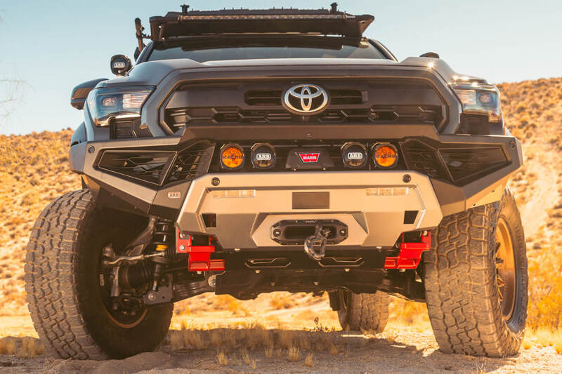 ARB 2024+ Toyota Tacoma Zenith Winch Bar - Satin Black Steel with Integrated Recovery Points and Winch Compatibility