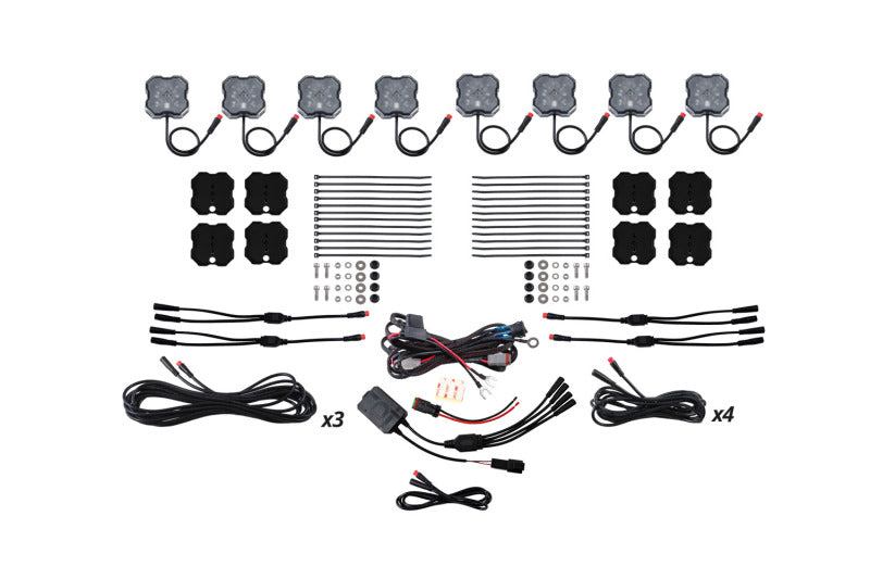 Diode Dynamics Stage Series RGBW LED Rock Light Kit (8-pack)