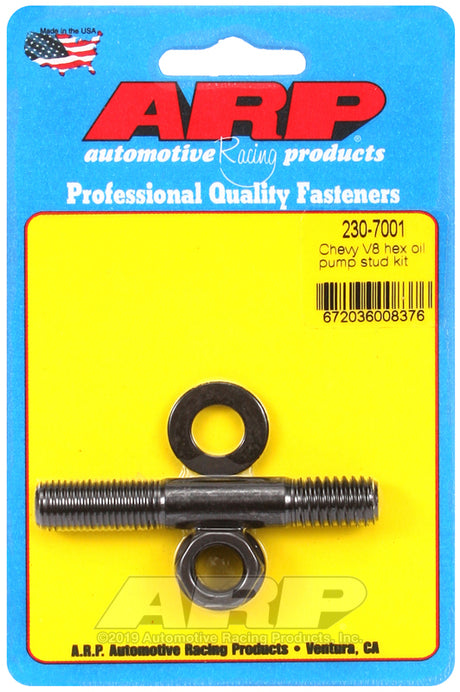 ARP Chevy V8 Hex Oil Pump Stud Kit Part #230-7001 – Fits Chevrolet Small Block and Big Block Engines