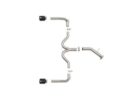 aFe 20-21 Kia Forte GT 1.6L Axle-Back Exhaust System with 3 Inch to 2-1/2 Inch Mandrel-Bent Stainless Steel Tubing and Black Tips