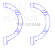 King Engine Bearings Chrysler 345/370 OHV Hemi Thrust Washer Set