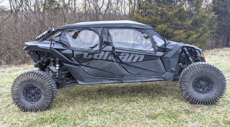 Seizmik Soft Upper Doors for Can-Am Maverick X3 Max (2017-2020) – Weatherproof UTV Enclosure with Roll-Up Windows and Dual Zippers