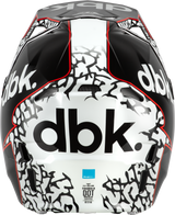 Fly Racing Formula CP Dbk Helmet Black/White/Red for Motorcycle Riders - Sizes MD/LG - Impact-Resistant and Lightweight