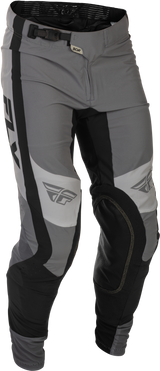 Fly Racing Lite Pants Grey/Black Size 28 - Motorcycle Riding Gear for Men and Women with Adjustable Fit and Enhanced Protection