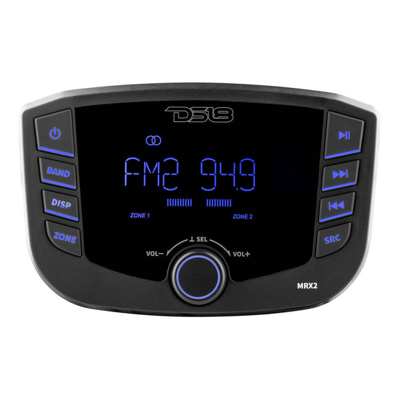 DS18 MRX2 3-Inch LCD Screen Powersports Headunit with Bluetooth & RDS – Fits Compatible Vehicles