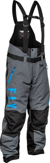 Fly Racing Carbon Bib Grey/Blue Large for Motocross and Off-Road Vehicles