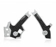 Acerbis 96+ Suzuki DR650 Frame Guards - X-Grip in Gray/Black | Durable Polycarbonate & Pliable Inner Plastic for Enhanced Grip and Frame Protection