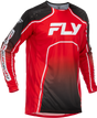 Fly Racing Rayce Bicycle Jersey Red/Black/White Medium for Mountain Bikes and Road Cycling