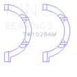 King Engine Bearings Chrysler Pentastar 3.6L ERB V6 Thrust Washer Set