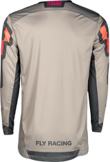 Fly Racing Lite Vice Jersey Light Grey/Pink/Coral XL - Motorcycle Riding Jersey with Ventilation for Off-Road and Motocross