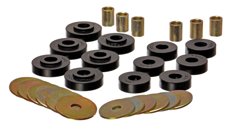 Energy Suspension GM Corvette Black Body Mount Set Part #3.4102G – Compatible with 1963-1969 Chevrolet Corvette