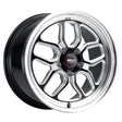 Weld Racing Laguna Drag 17x5 Alloy Wheel with 5x114.3 Bolt Pattern, ET -21, Gloss Black Finish, Part S1527C067N21
