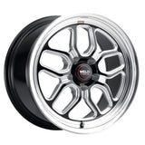 Weld Racing Laguna Drag 17x5 Alloy Wheel with 5x114.3 Bolt Pattern, ET -21, Gloss Black Finish, Part S1527C067N21