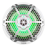 DS18 NXL-M Series 8-Inch Marine and Powersports Speaker with RGB LED Lights – White Finish
