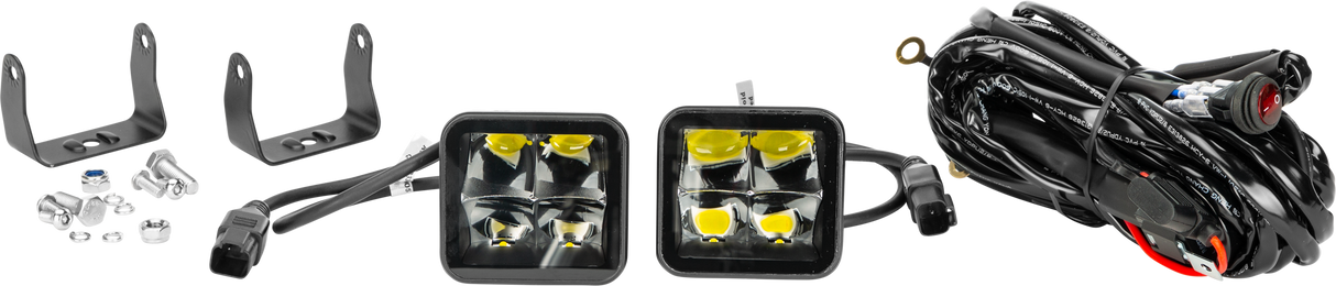 OPEN TRAIL HML-9540 10 Stealth LED Pods Spot for Jeep Wrangler and Toyota Tacoma