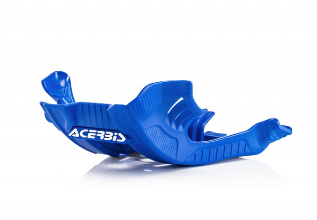 Acerbis 21-22 Fantic XE / XX125 and 06-23 Yamaha YZ125 Skid Plate – Blue/White, Engine Protection for Off-Road Motorcycles