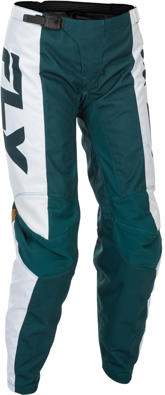 Fly Racing Women's F 16 Pants Teal/White/Gold Size 05/06 - Durable Motorcycle Riding Gear for Honda, Yamaha, Kawasaki, Suzuki, and Harley-Davidson