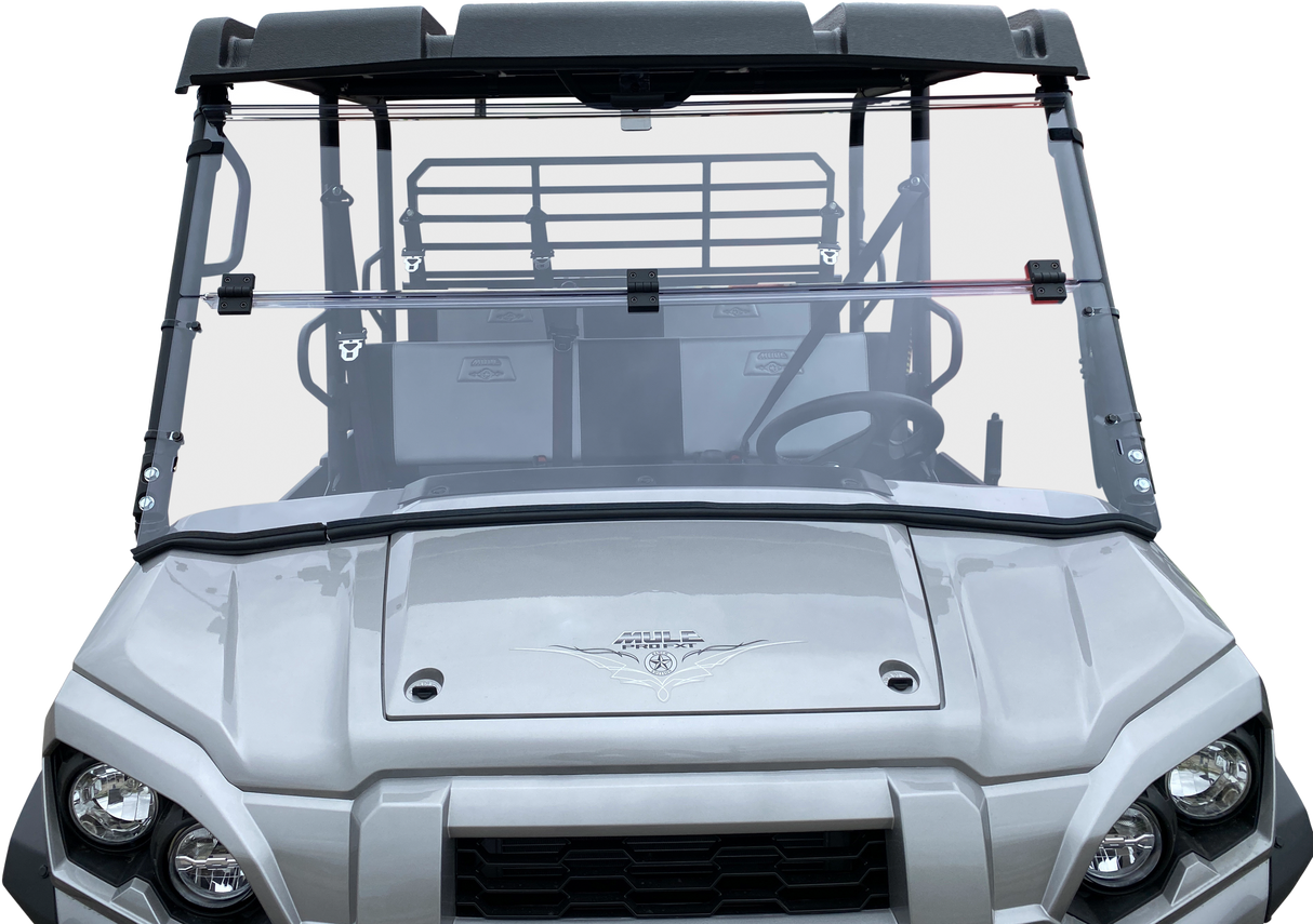 Open Trail Folding Windshield for Kawasaki Mule Pro Series (2015-2017 Models)