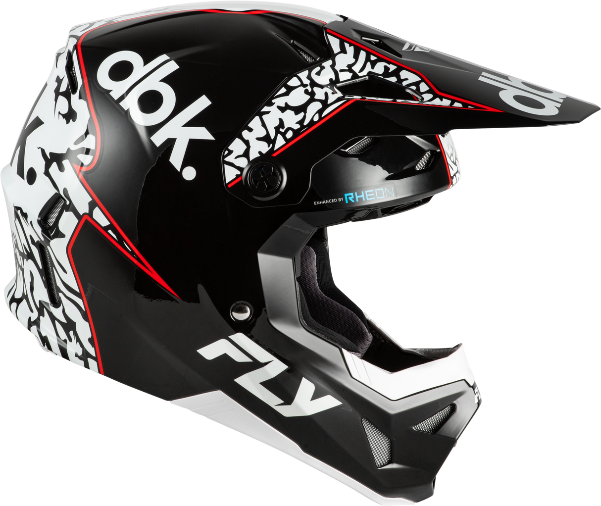 Fly Racing Formula Cp Dbk Helmet Black/White/Red X-Small - Lightweight, Impact-Resistant Motorcycle Helmet with Advanced Ventilation for Street and Off-Road Use