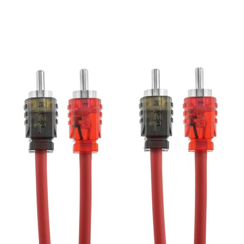 DS18 Level 2 RCA Audio Interconnect Cable, 12-Foot for Car Stereo Systems