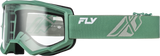 Fly Racing Focus Goggle Olive/Grey with Clear Lens – Universal Fit for Off-Road, ATV, and Dirt Bikes