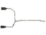 aFe Vulcan Series 3-Inch Stainless Steel DPF-Back Exhaust System with Black Tips for 2023 GMC Sierra 1500 & Chevrolet Silverado 1500 with 3.0L Turbo Diesel