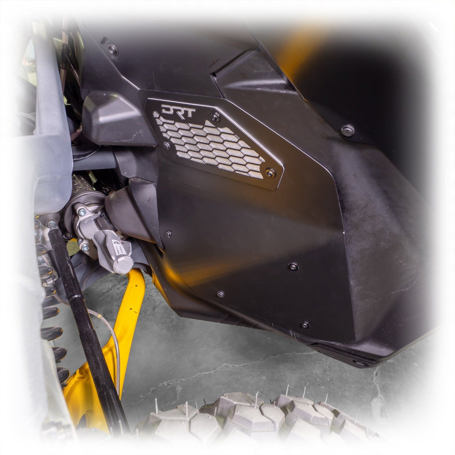 Can Am Maverick R Front Aluminum Rock Guard Kit | DRT Motorsports