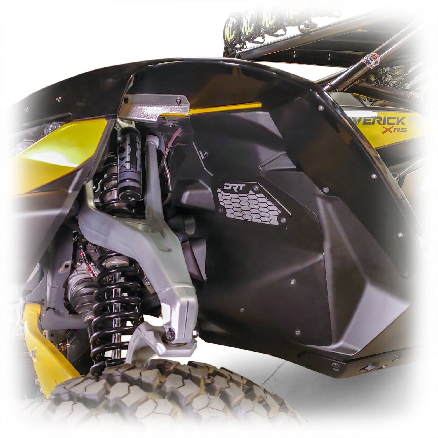 Can Am Maverick R Front Aluminum Rock Guard Kit | DRT Motorsports