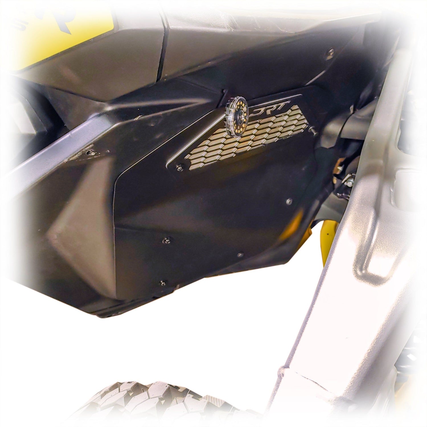 Can Am Maverick R Front Aluminum Rock Guard Kit | DRT Motorsports