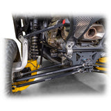Durable radius rod kit with hex locking bar, improves suspension geometry on Maverick R