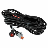 Ultra Slim Single Row 44.25" Light Bar by AJK Offroad Close Up of Power Cord