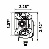 Dual Row High Output 8"Light Bar by AJK Offroad Schematic of Side of Light