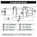 Warn VRX 3500 LBS Winch  AJK Offroad
