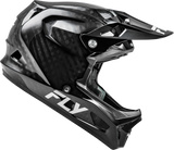 Fly Racing Werx R Carbon Helmet Black for Large Sizes - Enhanced Impact Protection and Ventilation