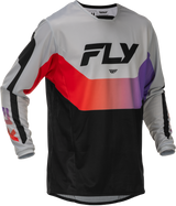 Fly Racing Kinetic Jersey Grey/Red/Purple/Black XL for Motocross and Off-Road Vehicles