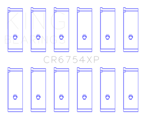 King Engine Bearings Toyota/Lexus 2JZGE/2JZGTE 3.0L (Size 0.25mm) Performance Rod Bearing Set