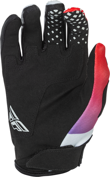 Fly Racing Kinetic Gloves Grey/Red/Purple/Black XS for Motorcycle and ATV Riders