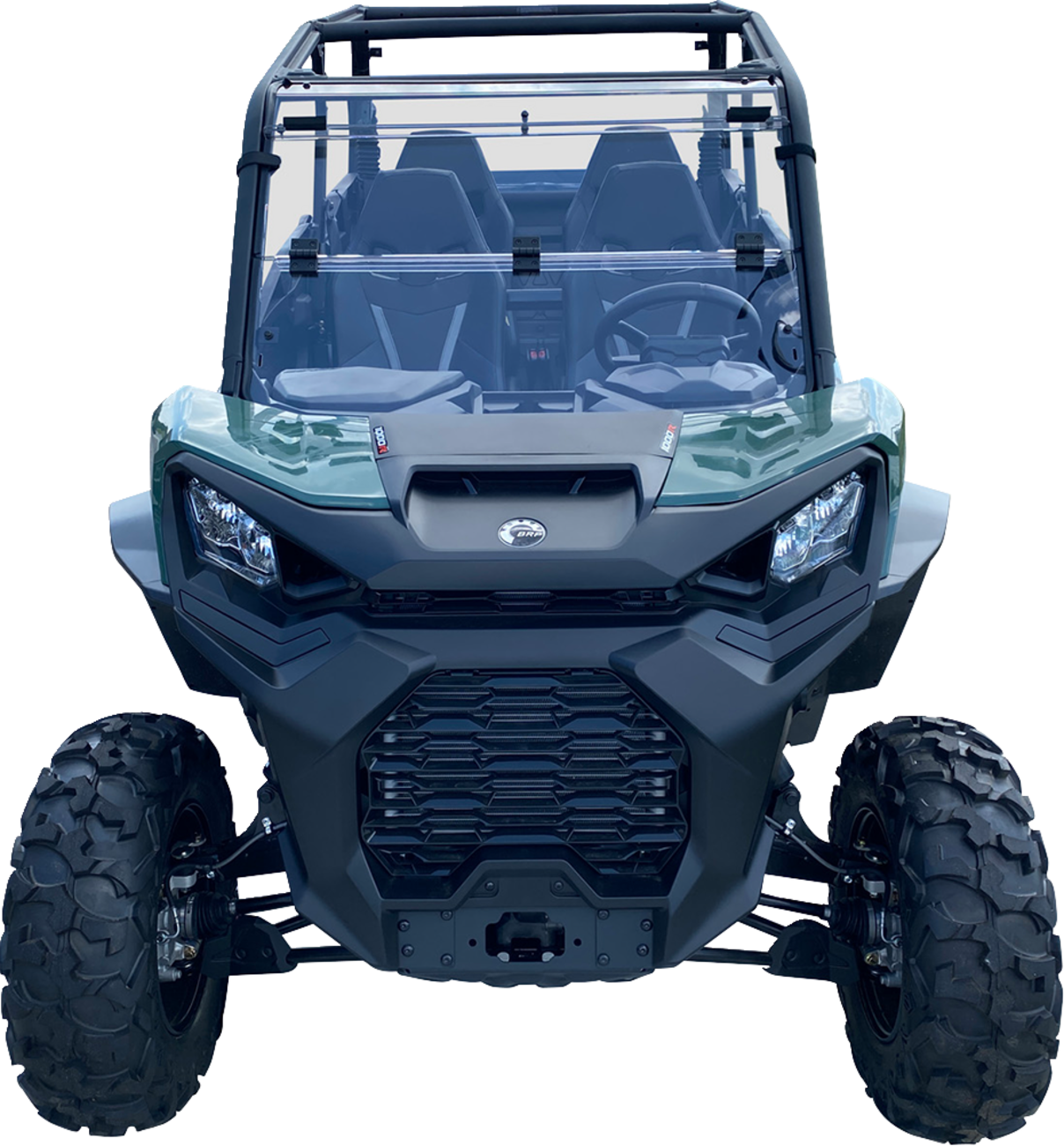 MOOSE OFFROAD Full Folding Windshield - Deluxe for Can-Am Vehicles V000292-12200M