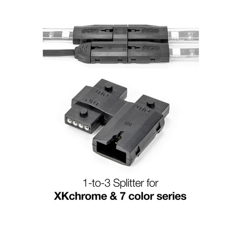 XK GLOW 1 to 3 Splitter XK-4P-SPLIT for Enhanced LED Light Distribution