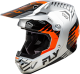 Fly Racing Formula Cp Slice Helmet Grey/Orange/Black XL with Adaptive Impact System for Motorcycle & ATV