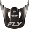 Fly Racing Kinetic Rally Helmet Visor Matte Grey/Black/White for Off-Road and Motocross Vehicles