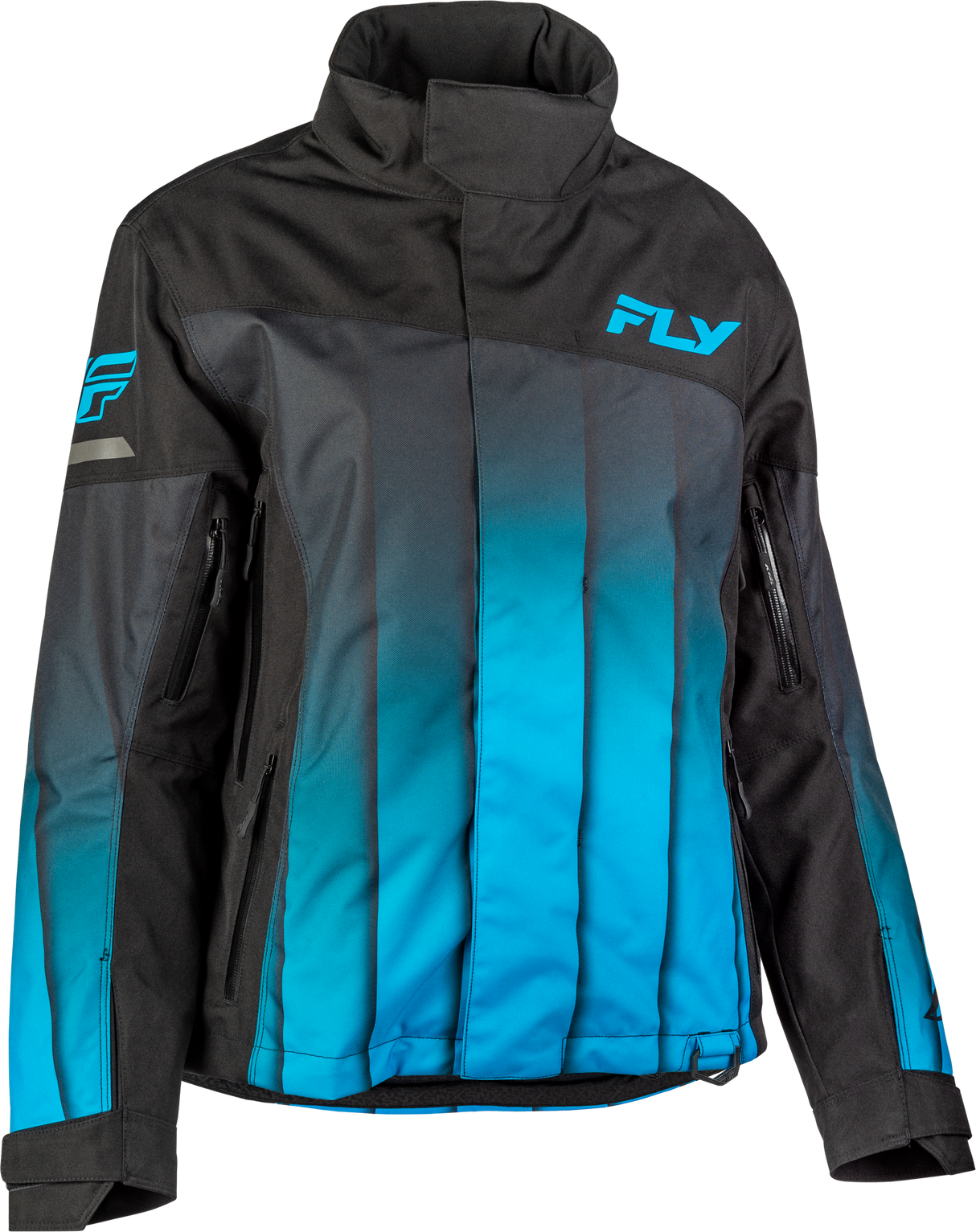 Fly Racing Women's SNX Pro Jacket Blue/Black Medium – Weatherproof Snowmobile Outerwear with Removable Liner for Arctic and Mountain Vehicles