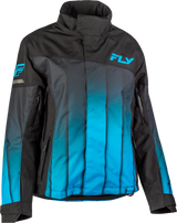 Fly Racing Women's SNX Pro Jacket Blue/Black XS – Snowmobile Riding Gear with Weatherproof Technology and Vehicle Fitment
