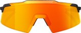 100% Aerocraft Sunglasses with HiPER Red Lens - Soft Tact Black Finish - Ideal for Motorcycles and Outdoor Activities