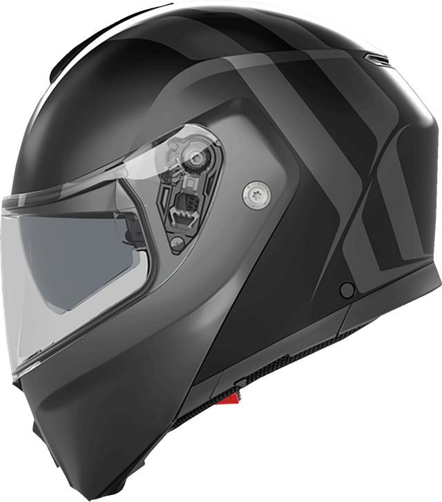 AGV Streetmodular Helmet Resia Matte Black/Gray Medium with Pinlock® 70 MaxVision™ - Fits Honda CBR1000RR, Yamaha YZF-R3, Kawasaki Ninja 400, Suzuki GSX-R600, and More