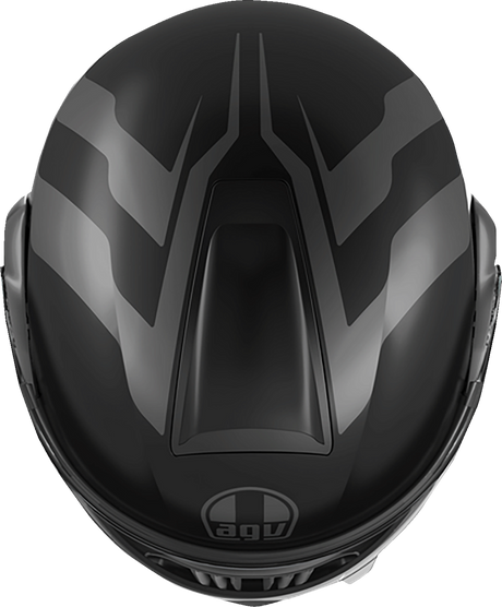 AGV Streetmodular Helmet Resia Matte Black/Gray Medium with Pinlock® 70 MaxVision™ - Fits Honda CBR1000RR, Yamaha YZF-R3, Kawasaki Ninja 400, Suzuki GSX-R600, and More